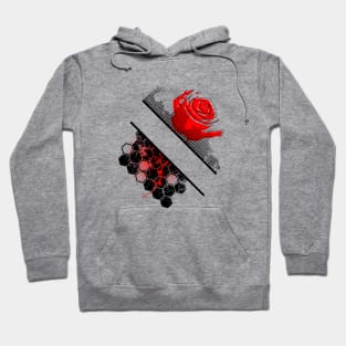 Modern Rose, Pattern, Geometric Hoodie